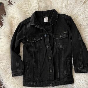 Zara Kids Black Jean Jacket
